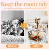 Clear PVC Toy Storage Chair Cover with Zipper Waterproof Large Capacity Dolls Kids'Stuffed Plush Toy hat clothes Organizer Bag