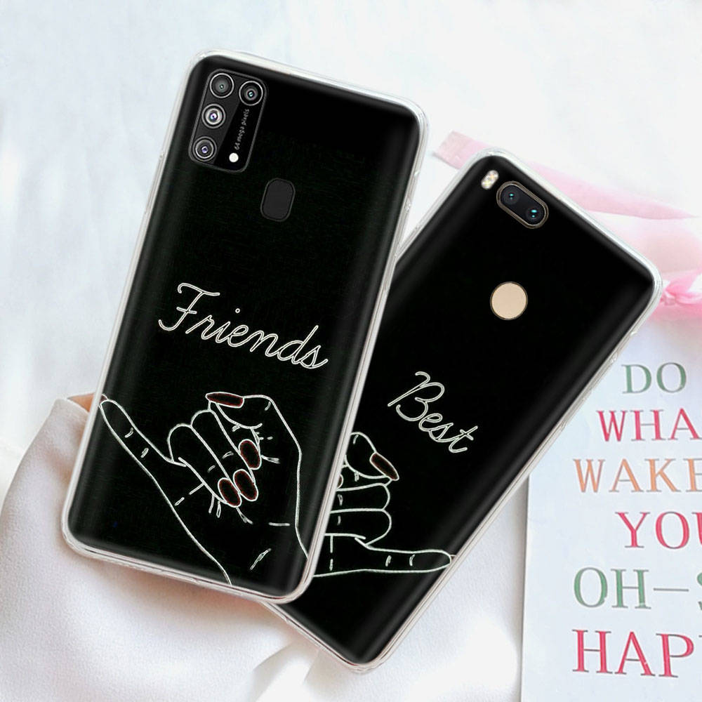 

Чехол для Xiaomi Redmi Note 13 VIVO Y20 Tecno Pova Samsung S24 Realme C3 OPPO F11 Moto E32 Infinix iPhone 15 Лучшие друзья Пара