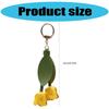 Stylish Tulip Keychain PU Leather Alloy Durable Accessory Elegant Floral Key Ring For Bags Backpacks Gift Idea