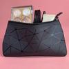 Borsa Porta Cosmetici Semplice e Portatile con Motivi Geometrici Organizer da Viaggio