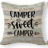 Home Decor Happy Campers-Themed Digital Print Pillow Covers Pattern Cushion Cover Suitable For Sofa Bedroom Car Pillow Cover