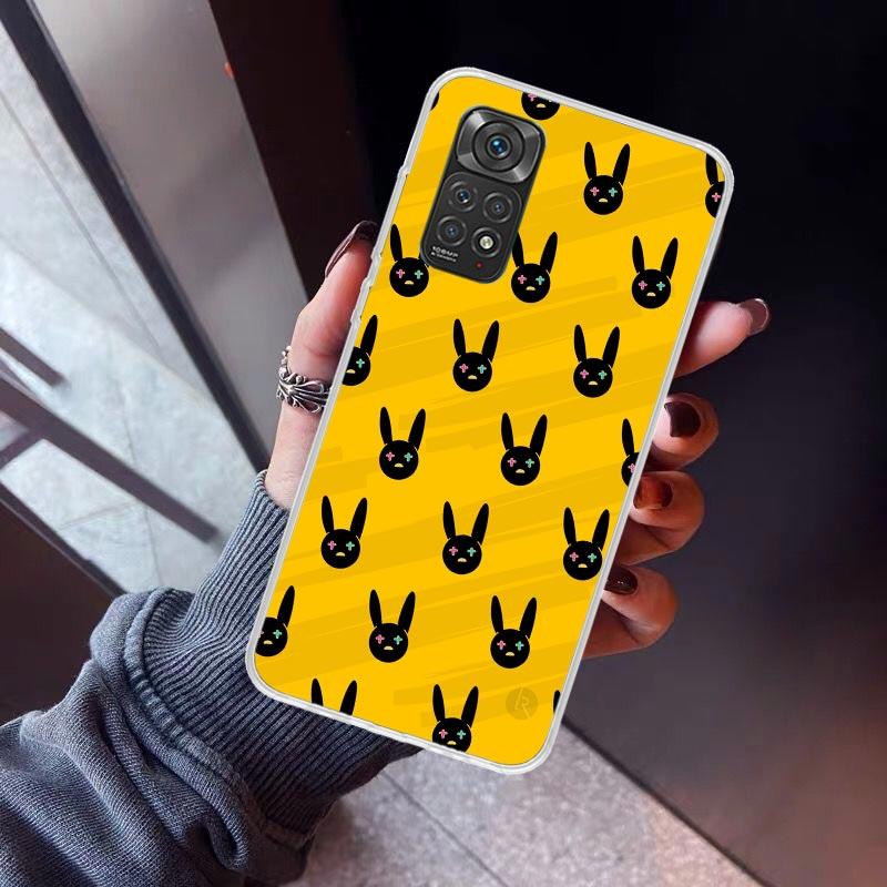 Bad Bunny Herz Handyhülle Für Xiaomi Redmi Note 15 14 14S 13 12S 12 Pro Plus 11S 11 10S 10 4G Hülle 11E 11T 5G Druck Fundas Rot