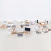 Puppenhaus Miniatur Zubehör Wald Familie Zuhause Möbel Kollektion Set Küche Kochtöpfe für Kinder Mädchen Geschenk Ins