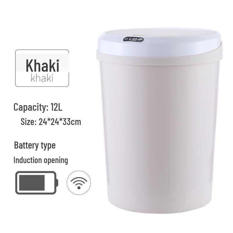 16L Smart Sensor Trash Can with Automatic Lid for Kitchen, Living Room, Bedroom, or Bathroom
