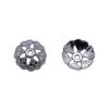 Textured Bead Cap Charms Dome Covers For Pearl And Gemscolor Jewelry Findings