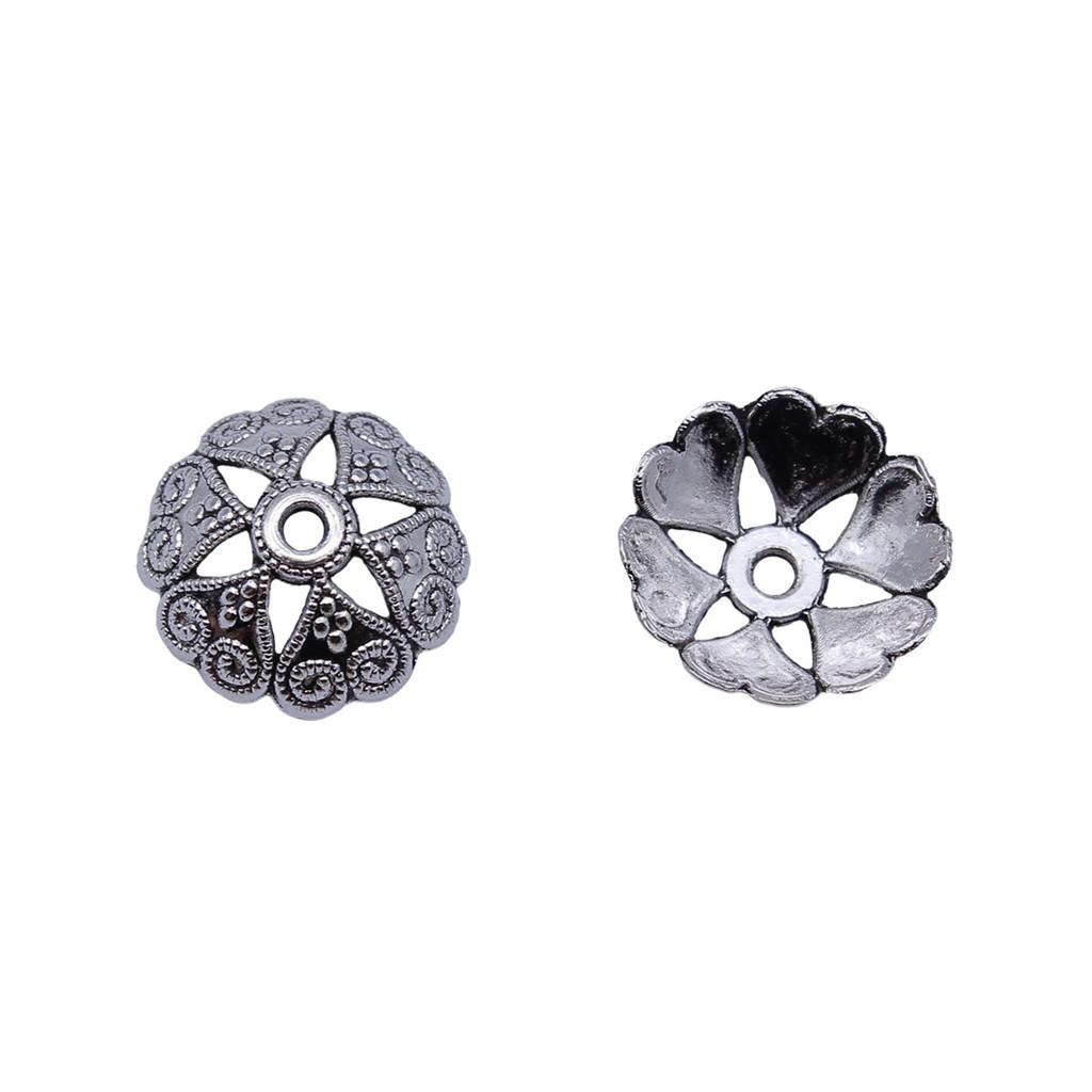 Textured Bead Cap Charms Dome Covers For Pearl And Gemscolor Jewelry Findings