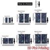 2D FLAT PRINTING 2pcs Curtains (Without Rod) Underwater Creatures Design Modern Modern Curtain Durable Polyester Curtains