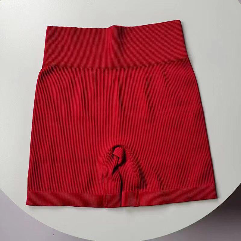 Women's High-Waist Seamless Yoga Shorts: 9-Point, High Elastic, Hip-Lifting Design