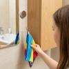 2PCS Automatic Retractable Towel Holder Self-Adhesive Work Card Holder ID Lanyard  Name Tag Display