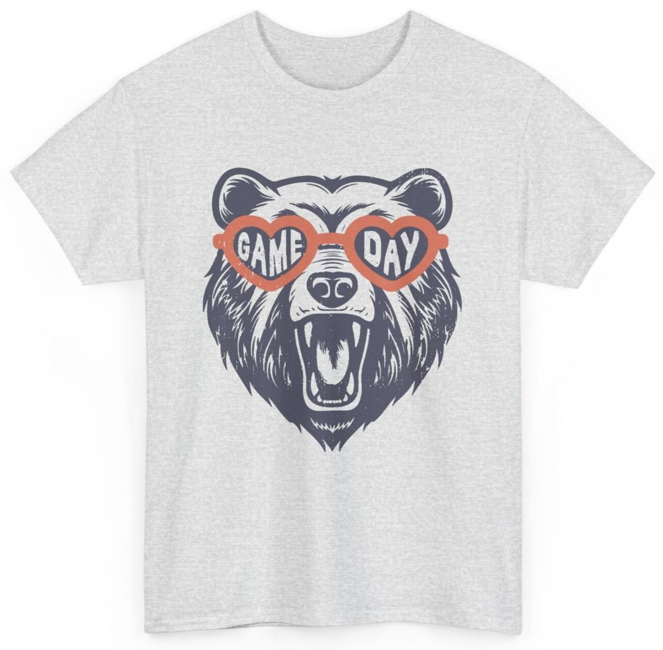 Game Day Bear T-Shirt Mens Womens Tees Top 3XL