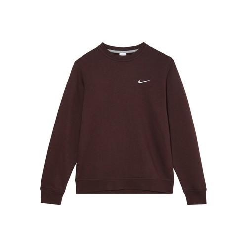 Nike Men s Crewneck Pullover Solid Color Long Sleeve Sweatshirt Brown коричневый