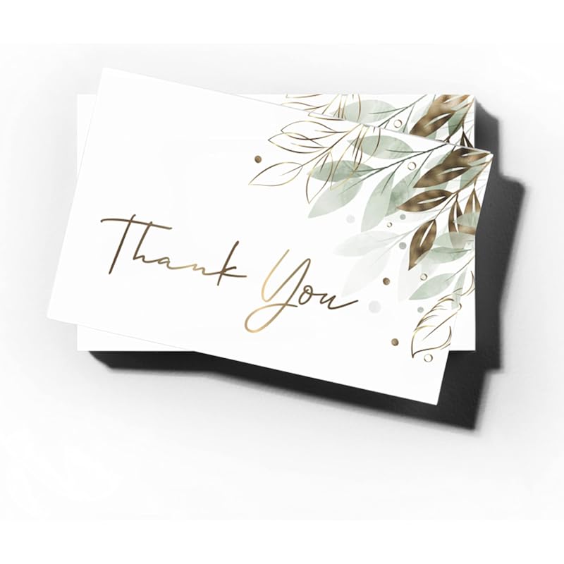 Clickedin - 50 Pieces Thank You Greeting Cards and Tags for All Occasion