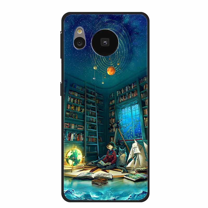 Per Custodia Sharp Aquos Sense 8 Cover Telefono Sense8 Silicone Nero Morbida Cover Posteriore Custodie Coque