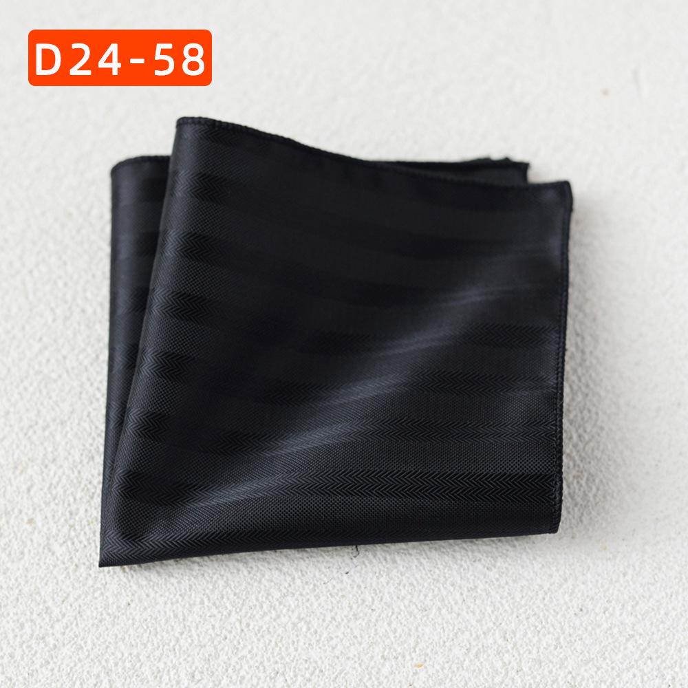 Striped Polyester Silk Pocket Square for Wedding or Business