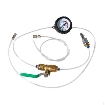 Auto Air Shocks Absorber Test Tool Hose Line with Switch, Pressure Leak Detection Quick Connect