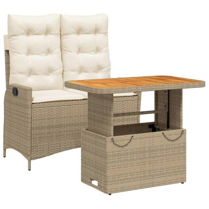 VidaXL Garden Dining Set with 2 Pcs Cushions, Patio Table, Patio Furniture Set, Furniture 3277478