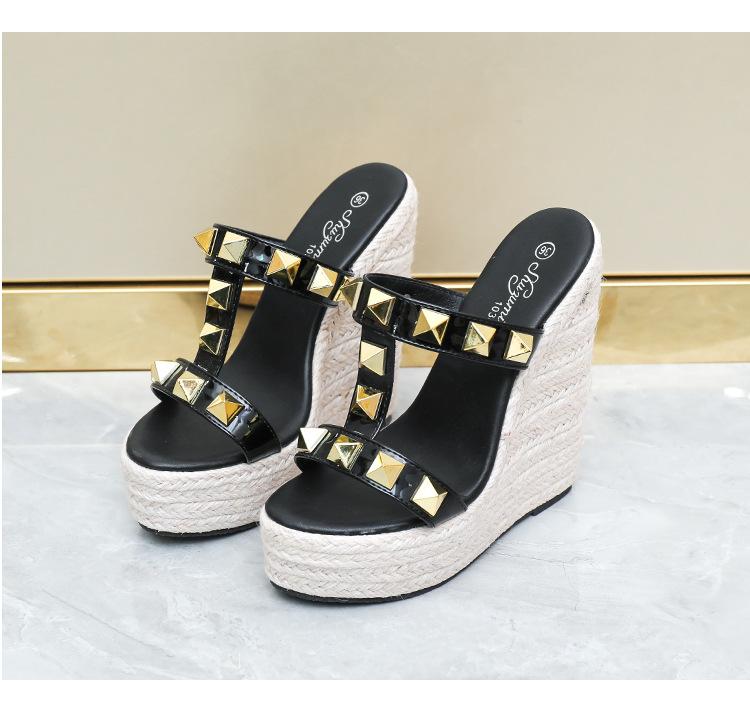 Pantofi Dama Sandale cu Platformă de Vară Tendința Cu Șuruburi Toc Înalt Toc Înclinat Pantofi Sexy de Petrecere Pantofi cu Toc Înalt Sandale cu Platformă