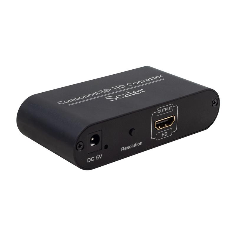 YPbPr to HDMI Converter 1080P Audio Video Adapter with L/R Audio for PS2 DVD PSP Xbox Laptop PC to TV Monitor