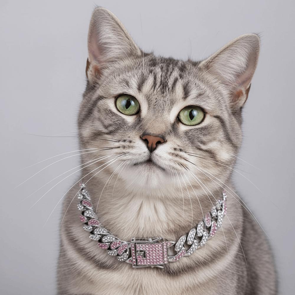 Hip Hop Bling Diamond Dog Necklace Link Chain Link Chain Necklace Dog Diamond Chain Collar