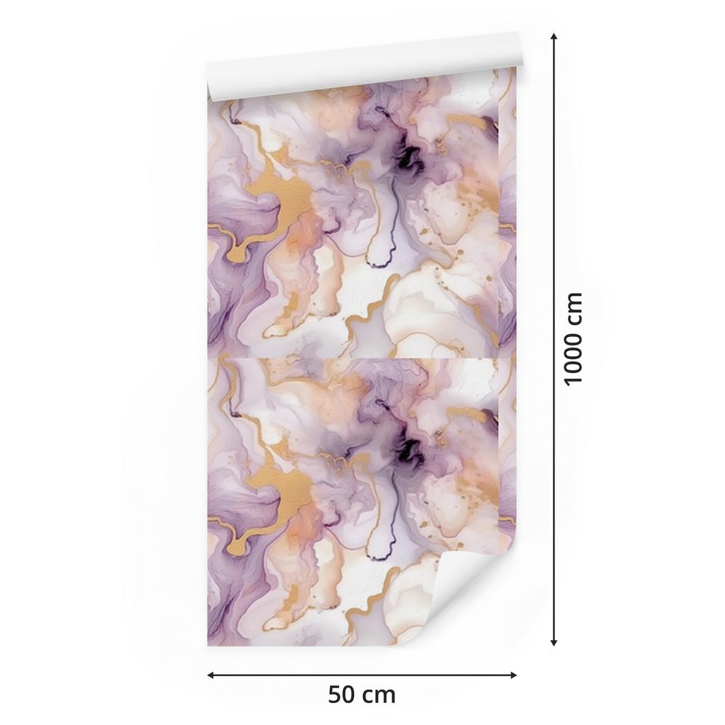 Ink Wallpaper Light Gray and White for Living Room and Bedroom 50x1000