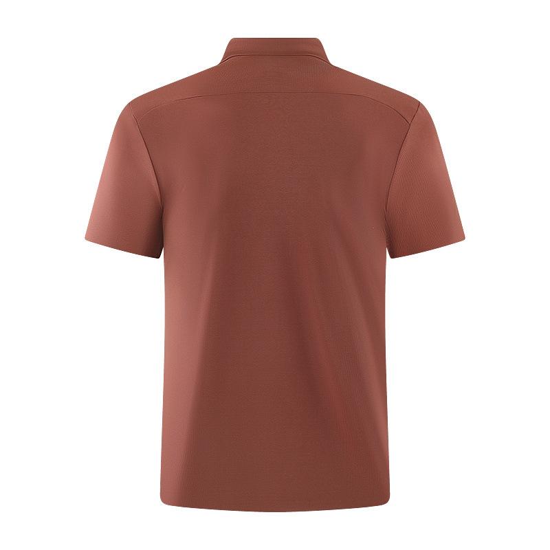 High-quality pressed glue short-sleeved ice silk seamless PO shirt golf quick-drying clothes lapel fashion men's and women's quick-drying T-shirts