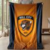 Couverture en Flanelle Polaire Hull FC Couverture Douillette Chaude Confortable Pour Canapé Lit Voyage Utilisation Toutes Saisons
