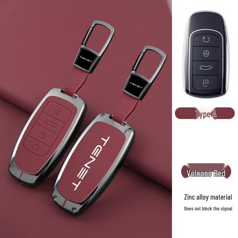 Tenet Tianneng T4/T7/T8/T9 Car Key Metal Protective Case with Hanging Buckle