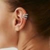 Light Luxury Diamond Irregular Earrings Earrings Delicate Small Metal C-Shaped Earrings Women