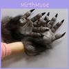 Urkomische Latex Werwolf Klauenhandschuhe für Cosplay Halloween Kostüme und Party Requisiten