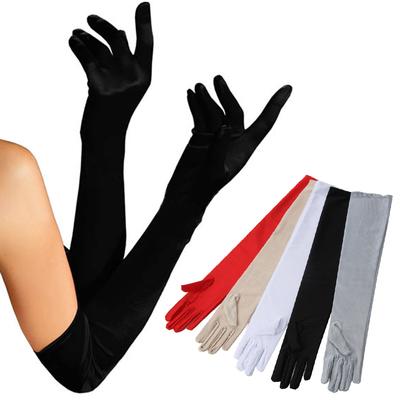 Sommer Damen Spitze Fäustlinge UV-Schutz Handschuhe Satin Stretch Handschuhe Fahrhandschuhe für Damen Mädchen Zubehör EMA
