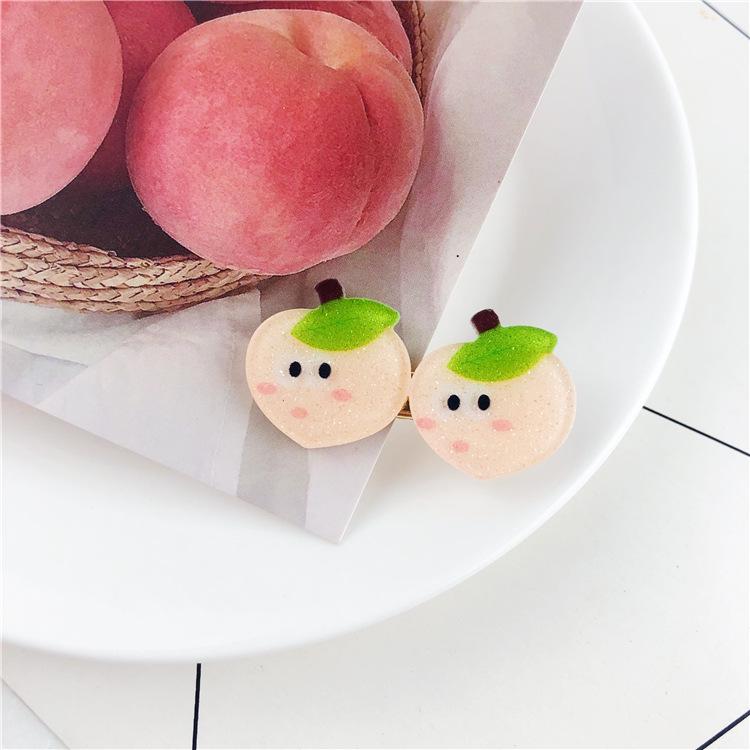 Charming Fruit Hair Clips: Cute Bangs Accessories and Trendy Acrylic Side Clips