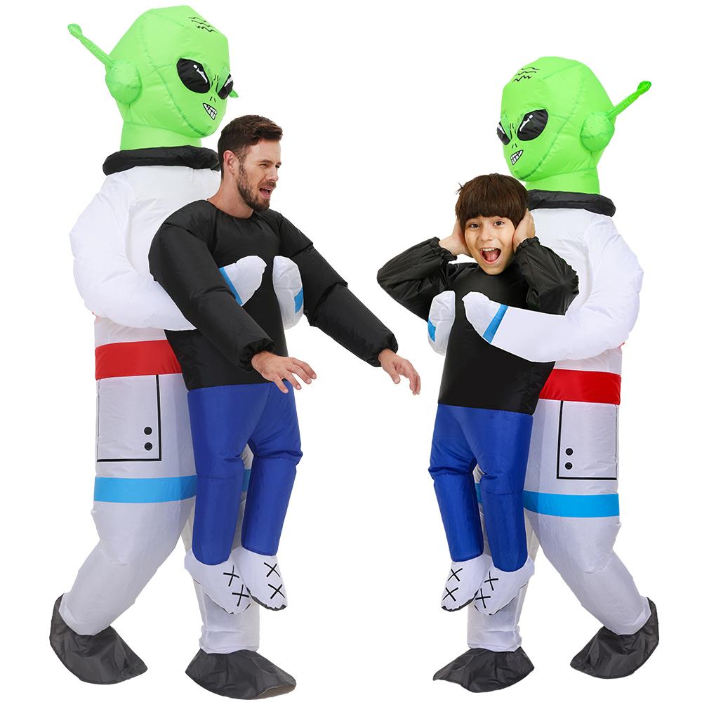 Funny ET Alien Inflatable Costume Dress Suit Boy Girl Adult Purim Carnival Halloween Anime Party Cosplay Costumes Birthday Gift