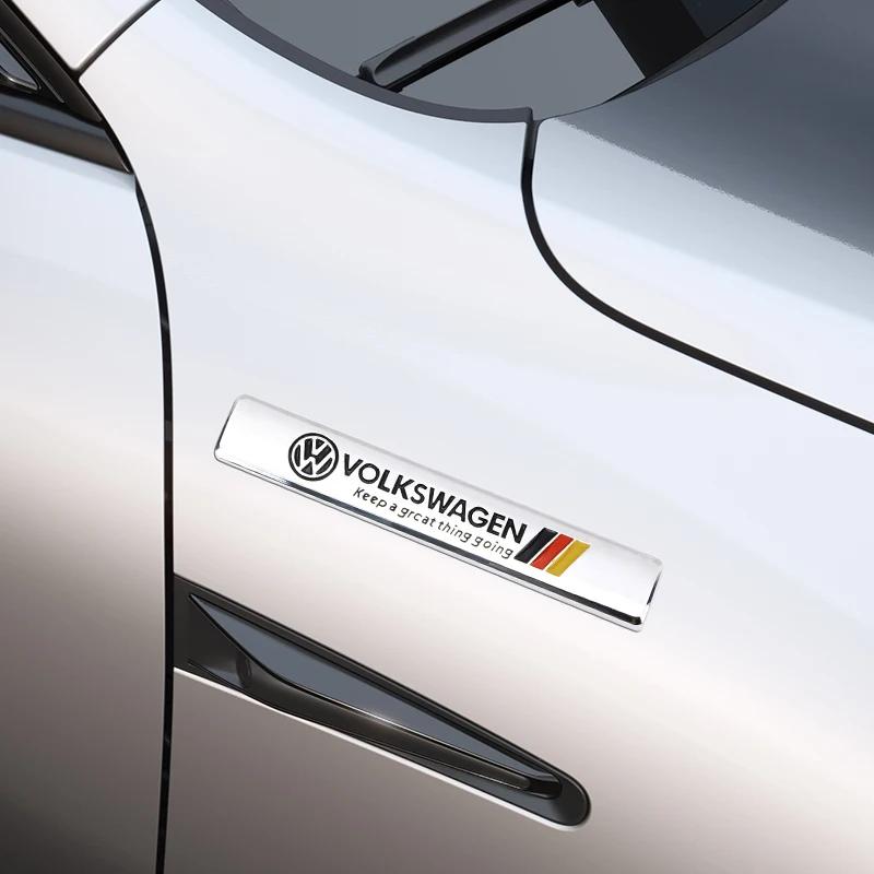Für VOLKSWAGEN VW Auto Styling 3D Aluminium Emblem Aufkleber Auto Karosserie Kofferraum Dekoration Aufkleber Für Volkswagen VW GOLF Polo Tiguan VW