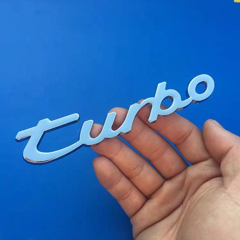 Modifiziertes Auto-Logo Turbo Metallaufkleber Sportlicher Karosserieaufkleber Hinteres Emblem Seitenemblem Dekorativer Aufkleber für Automobile