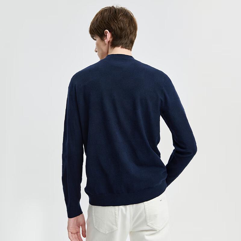 Navigare Men's Thermal Pullover Round Neck Knit Sweater