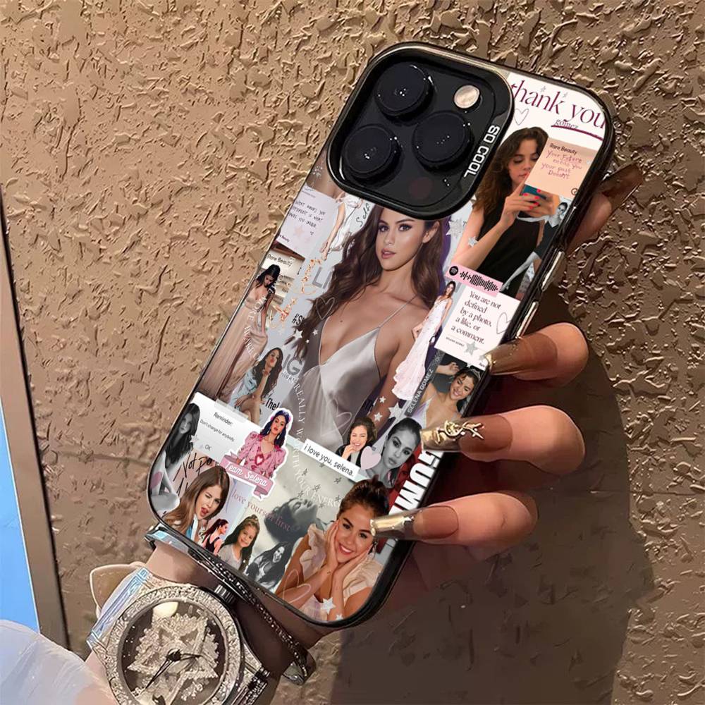 

Singer Selena Gomez Phone Cover For IPhone 16 15 14 13 12 11 17 Pro Max Plus Color Silver Shell iPhone 14 plus