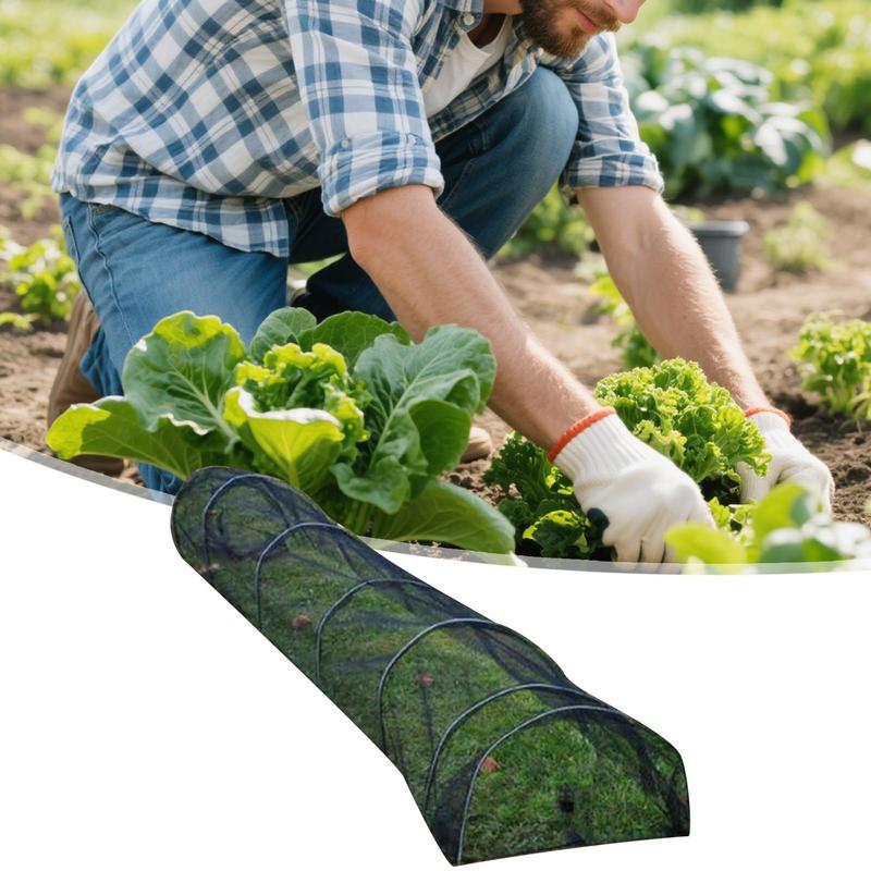 Garden Planting Shade Tunnel Portable Plant Mesh Shade Net Cover Greenhouse Row Covers Protection Tent For Vegetable nurseries