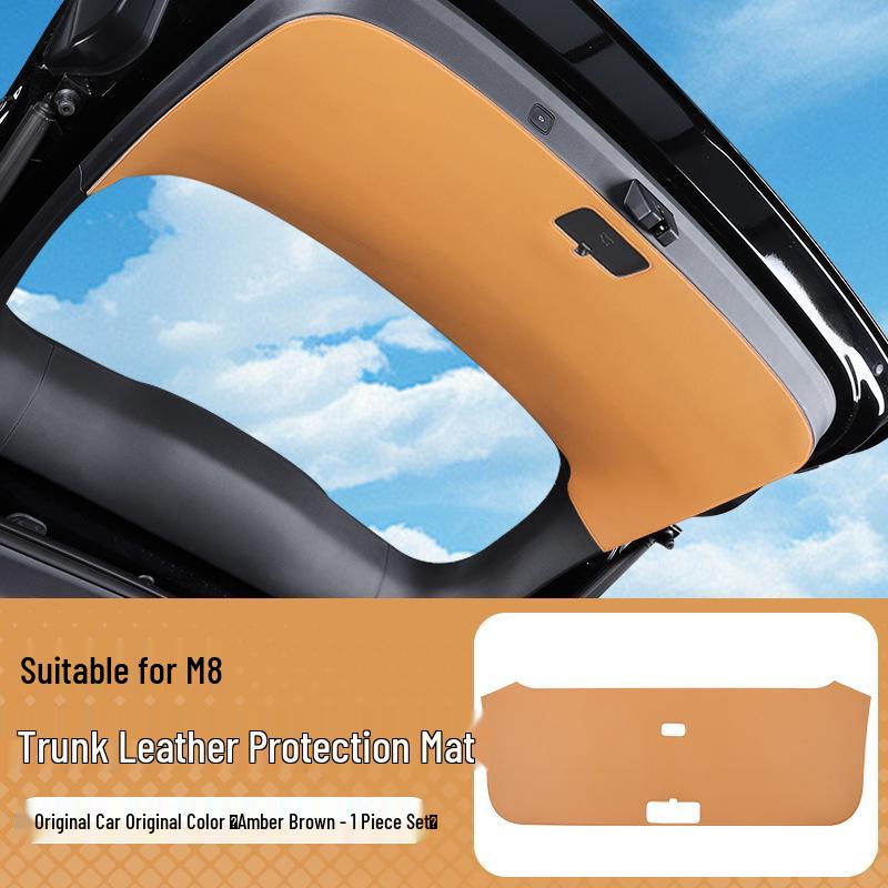 AITO M7/M8 Trunk Protection Pad: Tailgate Leather Mat for Car Interior Enhancement (Fits 26 Models)