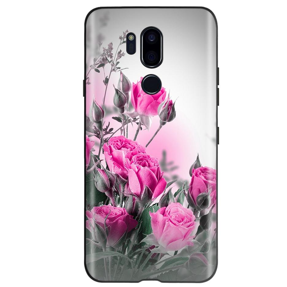 For LG G7 ThinQ Case G710 LM-G710 Cute Cat Butterfly Shockproof Soft Silicone Phone Case For LG G7 ThinQ Back Cover 6.53'' Coque