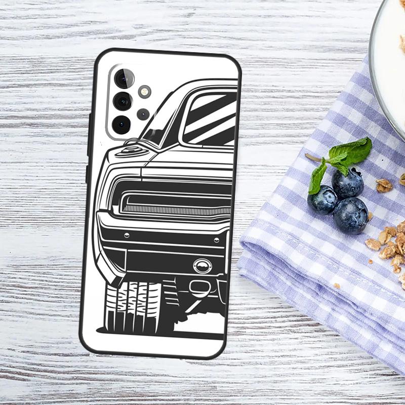 JDM Car Cover For Samsung Galaxy A15 A25 A35 A55 A53 A33 A13 A52 A32 A12 A51 A71 A14 A34 A54 Case