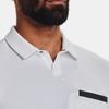 Under Armour Solid Color Polo Collar Pullover Short Sleeve Polo Shirt Men Tops White 1373690-100