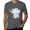 Cute Baby Elephant Discovering with Binoculars TShirt UV Sun Protection Tee Shirt