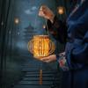 Intricate Weaving DIY Festival Lantern Bright LED Handheld Bamboo Woven Ornament  Kids Craft