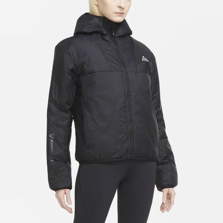 Nike ACG Series Packable Warm Hooded Cotton Jacket Women Jackets Black CV0613-010