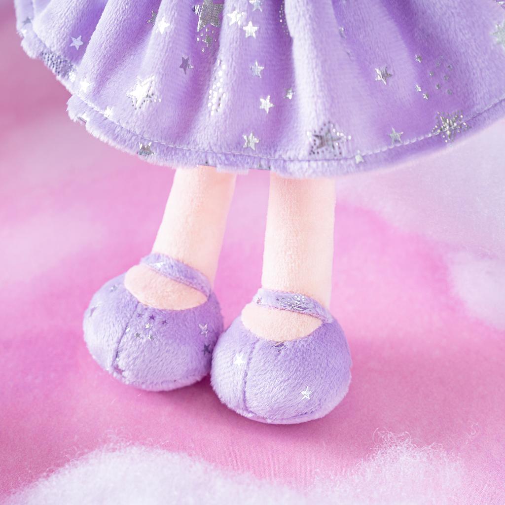Baby Doll Curly Hair Starry Sky Series Christmas Gifts Doll Collection Ideas Baby's First Birthday Gift Purple