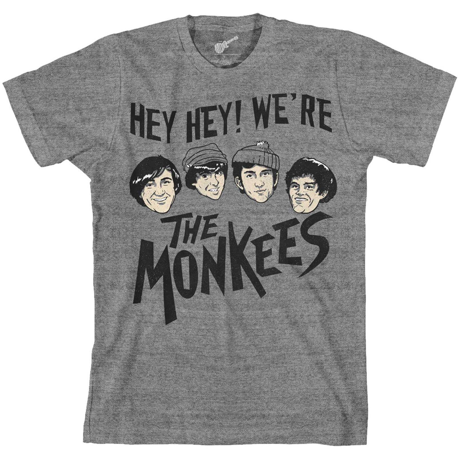 The Monkees Unisex T-Shirt Mens Womens Tees Top: Hey Hey! XL