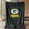 Green Bay Packers Flannel Fleece Blanket Cozy Warm Throw Blanket For Couch Bed Travel All Season Use