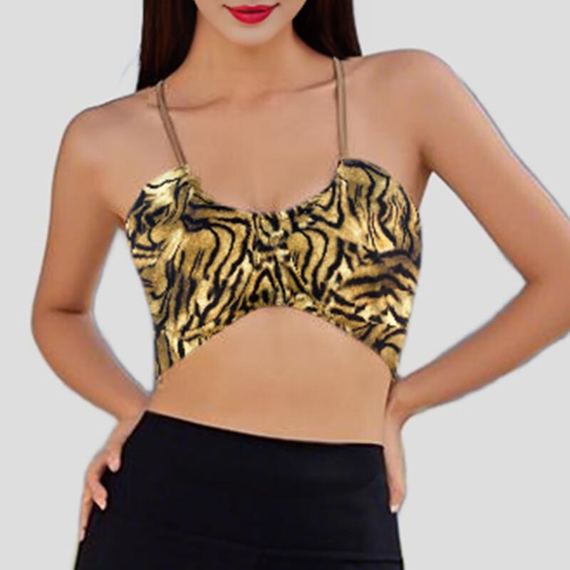 Модный спортивный бюстгальтер Laishuhui с принтом и тонкими бретелями S