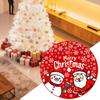 Small Christmas Tree Skirt 35inch Red Festive Winter Home Decorations Christmas Tree Rug Skirt Mat For New Year Home Dorm