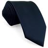 SHLAX&WING Long Tie, Solid Blue, Silk, Men's, 160cm